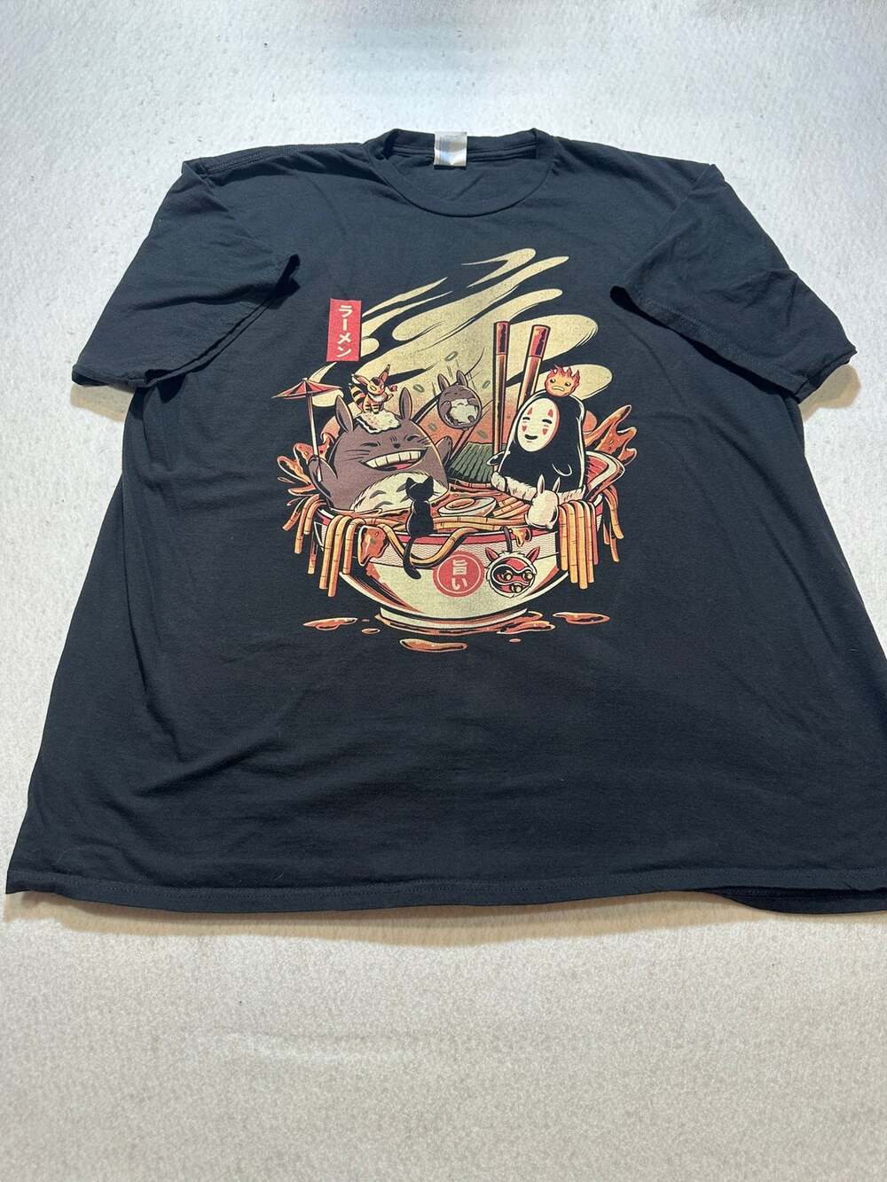 Port & Company Studio Ghibli Totoro Spirited Away Anime Ramen Tee 2XL